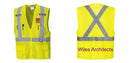 Custom Hi-Vis YELLOW Mesh X Back Executive Vest