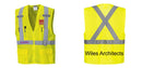 Custom Hi-Vis YELLOW Mesh X Back Executive Vest