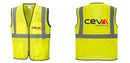 Custom Lightweight High Visibility Yellow Tampa Mesh Vest