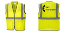 Custom Lightweight High Visibility Yellow Tampa Mesh Vest