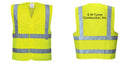 Custom Logo Reflective Yellow Safety Vest - ANSI Class 2