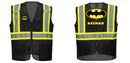 Black Safety Vest | Reflective High Visibility with Pockets