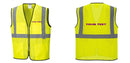 Custom Lightweight High Visibility Yellow Tampa Mesh Vest