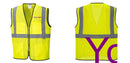 Custom Lightweight High Visibility Yellow Tampa Mesh Vest