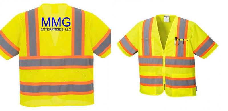 Custom Class 3 Yellow Safety Vest Sleeved Hi-Vis with Pockets