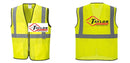 Custom Lightweight High Visibility Yellow Tampa Mesh Vest