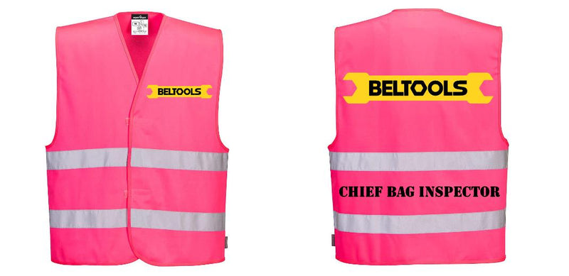 PINK Safety Vest Reflective Hi-Vis Work and Event Style Vest