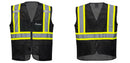 Black Safety Vest | Reflective High Visibility with Pockets