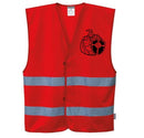 Custom Red Safety Vest Reflective Hi Vis Work and Event Style