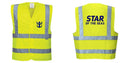 Custom Logo Reflective Yellow Safety Vest - ANSI Class 2