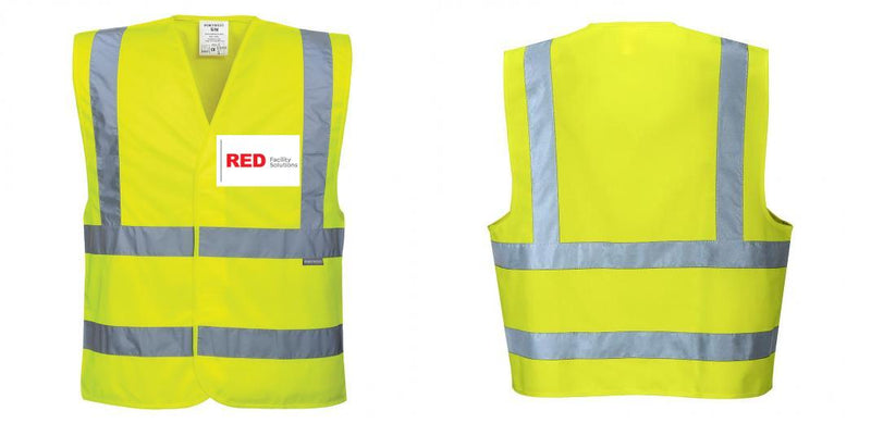Custom Logo Reflective Yellow Safety Vest - ANSI Class 2