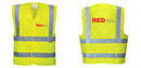 Custom Logo Reflective Yellow Safety Vest - ANSI Class 2