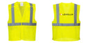 Custom Breakaway Class 2 Yellow Safety Vest Hi-Vis Reflective Breathable Mesh