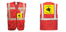 Custom RED Professional Executive Style Safety Vest