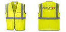 Custom Lightweight High Visibility Yellow Tampa Mesh Vest