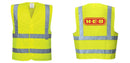 Custom Logo Reflective Yellow Safety Vest - ANSI Class 2