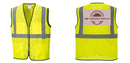 Custom Lightweight High Visibility Yellow Tampa Mesh Vest