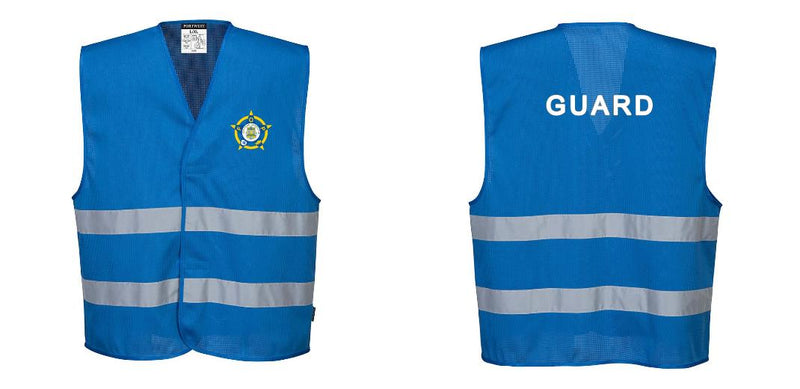 Custom Royal Blue MeshAir Reflective Safety Vest for Events