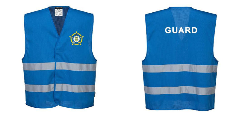 Custom Royal Blue MeshAir Reflective Safety Vest for Events