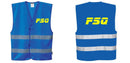 Custom ROYAL BLUE Safety Vest Reflective Hi Vis Work and Event Style Vest