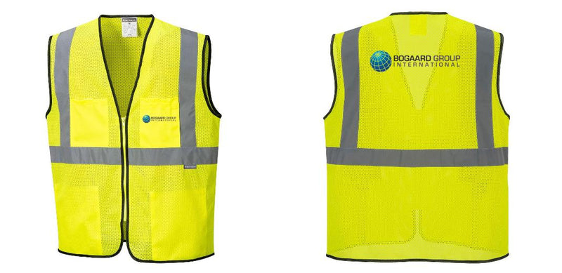 Lightweight High Visibility Yellow Tampa Mesh Vest