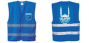 Custom ROYAL BLUE Safety Vest Reflective Hi Vis Work and Event Style Vest