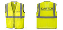 Custom Lightweight High Visibility Yellow Tampa Mesh Vest
