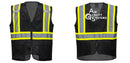 Black Safety Vest | Reflective High Visibility with Pockets