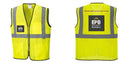 Custom Lightweight High Visibility Yellow Tampa Mesh Vest