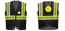 Black Safety Vest | Reflective High Visibility with Pockets