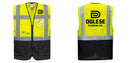 Warsaw Yellow and Black Professional Executive Style Safety Vest
