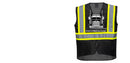 Black Safety Vest | Reflective High Visibility with Pockets