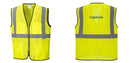 Custom Lightweight High Visibility Yellow Tampa Mesh Vest