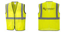 Custom Lightweight High Visibility Yellow Tampa Mesh Vest