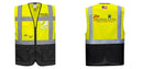 Warsaw Yellow and Black Professional Executive Style Safety Vest