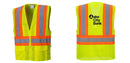 Custom Contrast High Visibility Full Mesh Yellow Safety Vest