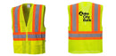 Custom Contrast High Visibility Full Mesh Yellow Safety Vest