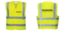 Custom Logo Reflective Yellow Safety Vest - ANSI Class 2