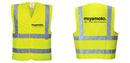 Custom Logo Reflective Yellow Safety Vest - ANSI Class 2