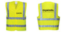 Custom Logo Reflective Yellow Safety Vest - ANSI Class 2