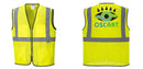 Custom Lightweight High Visibility Yellow Tampa Mesh Vest