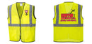 Custom Lightweight High Visibility Yellow Tampa Mesh Vest