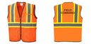 Mesh Class 2 Safety Vest with Pockets Hi Vis Reflective