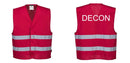 Custom RED MeshAir Reflective Events Safety Vest