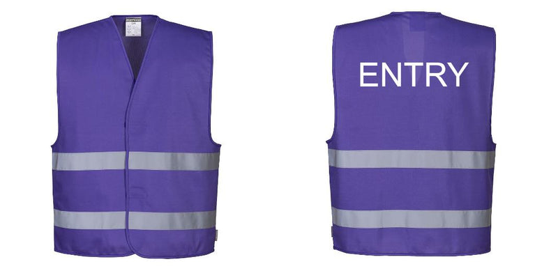 Purple Reflective Safety Vest for Work and Events – Lightweight and High-Visibility
