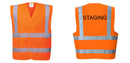 Custom Hi-Vis ORANGE Class 2 Reflective Safety Vest