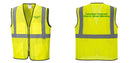 Custom Lightweight High Visibility Yellow Tampa Mesh Vest
