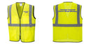 Custom Lightweight High Visibility Yellow Tampa Mesh Vest