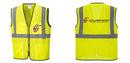 Custom Lightweight High Visibility Yellow Tampa Mesh Vest