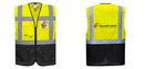Warsaw Yellow and Black Professional Executive Style Safety Vest